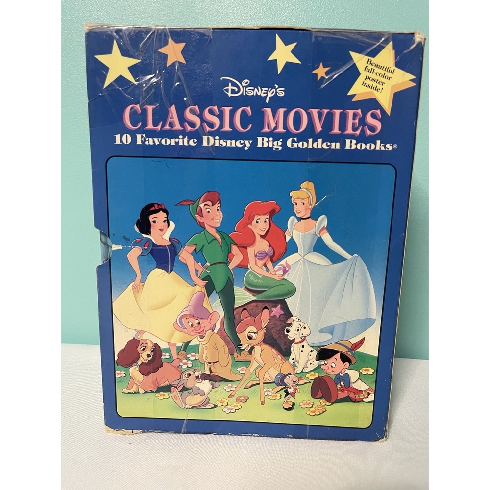 Vintage Disney's CLASSIC‎ MOVIES 10 Favorite Disney Big Golden Books